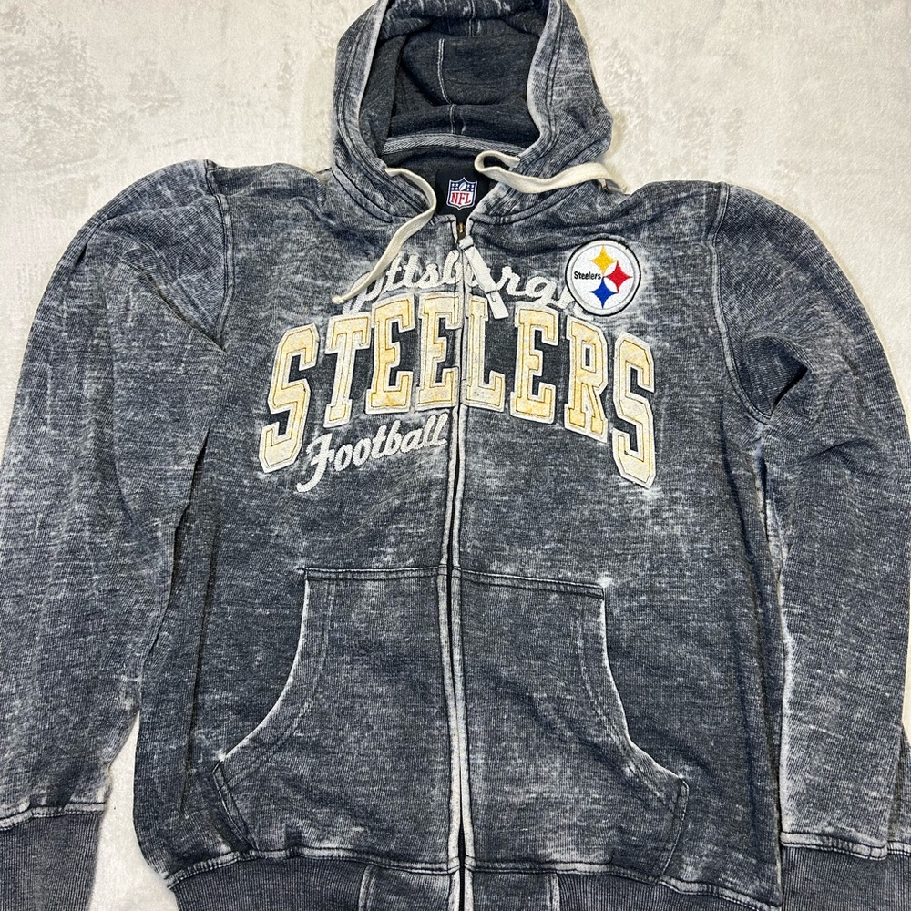 NFL Vintage Pittsburgh Steelers Zip-Up Hopdie